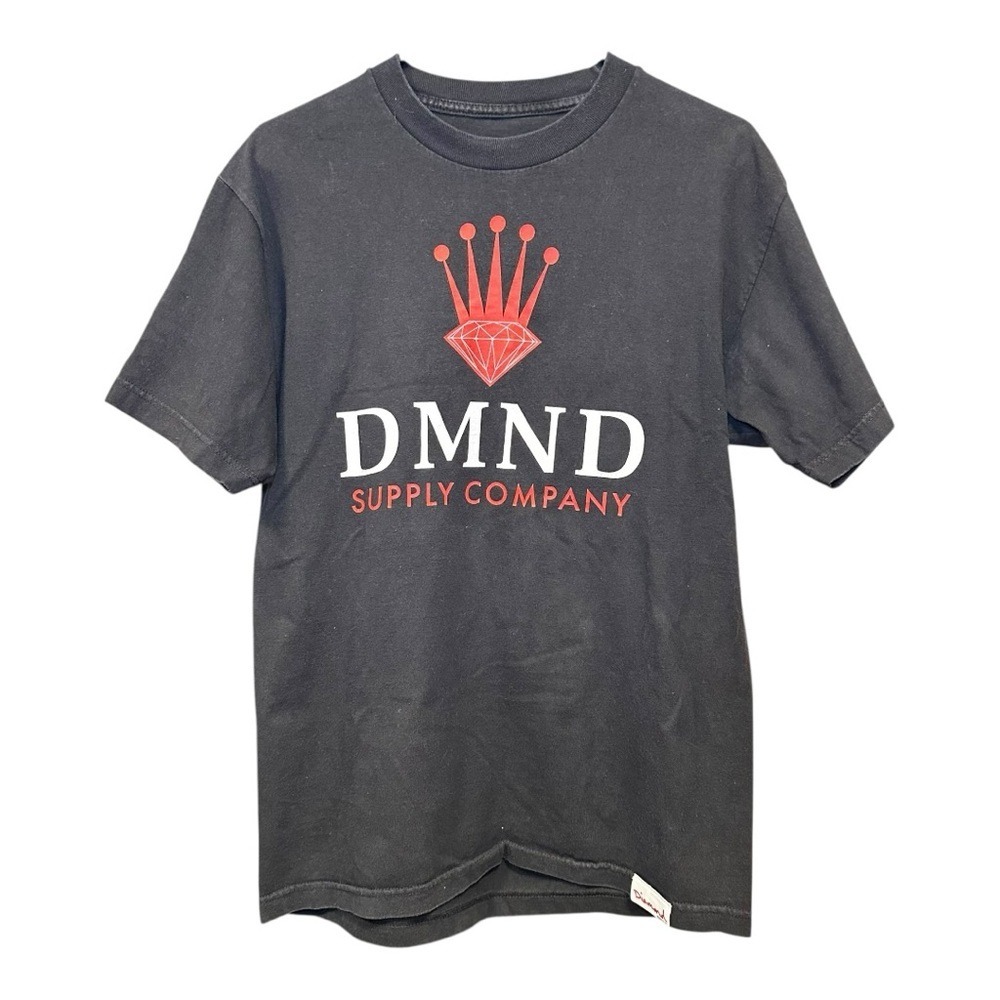 Diamond Supply Co DMND Red Crown Logo Graphic T-Shirt Black Skatewear Mens M